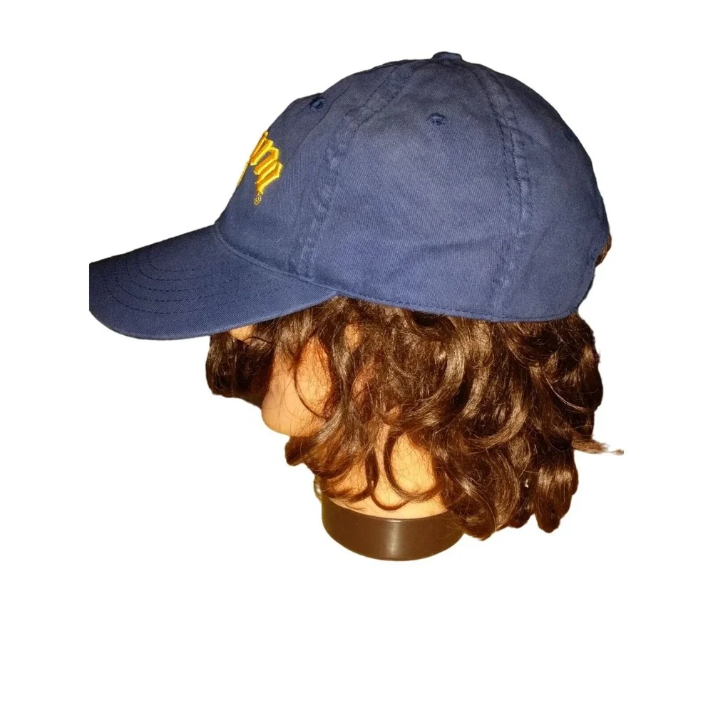 Corona Strapback Baseball Hat Blue‎ Yellow Embroidered Logo Beer Casual